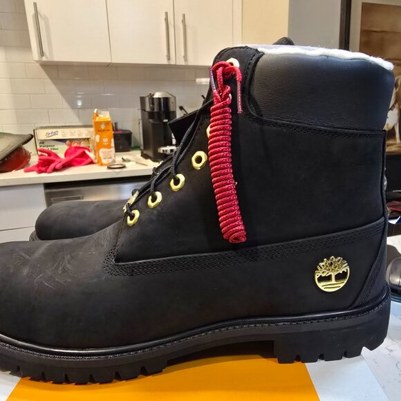 Timberland Premium 6 in Warm Lined Boots Nubuck Fleece Lined 0A42SR 001 MENS 12 - Picture 9 of 16